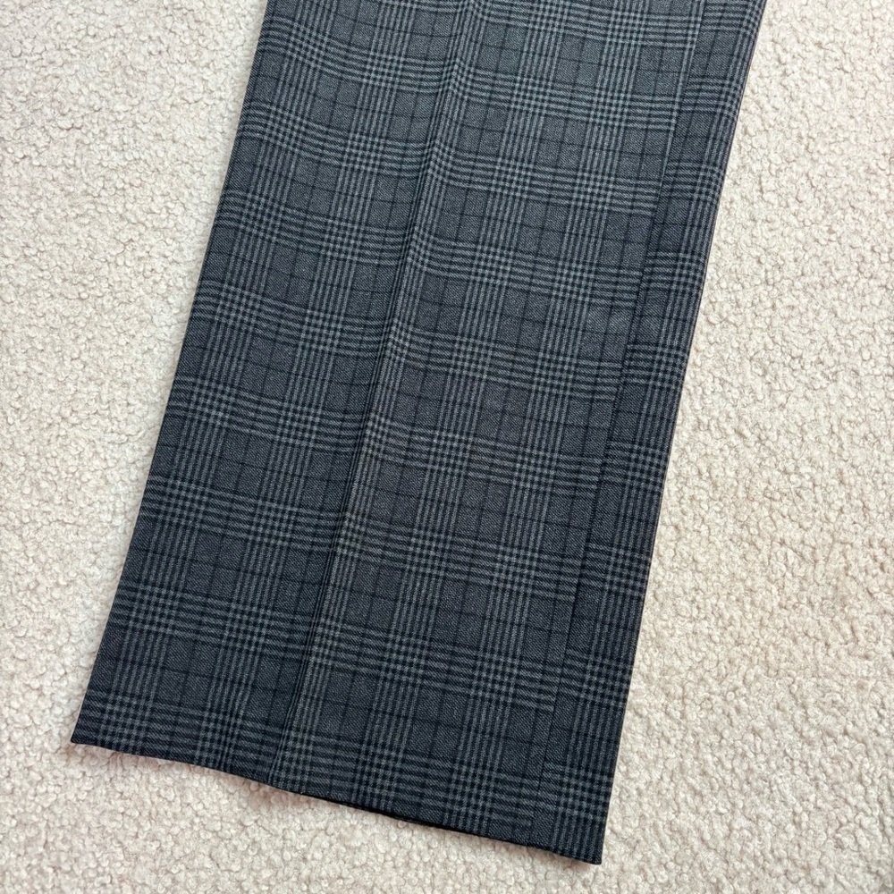 Hilary Radley Grey Plaid High Waist Straight Dress Pants 16 X 30 NWOT - Picture 11 of 12